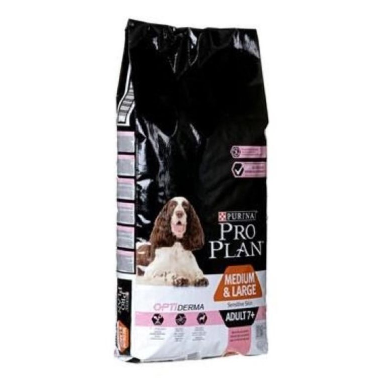 Purina Pro Plan, 7+ Medium, Large Sensitive Skin, karma sucha dla psa, 14 kg