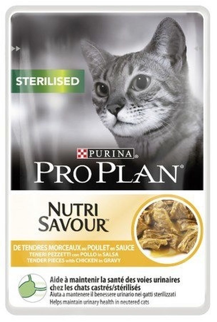 Purina Pro Plan, Cat Sterilised, karma dla kota, kurczak, 85g