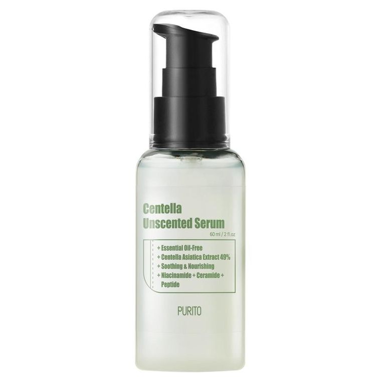 Purito, Centella Unscented Serum, regenerujące serum z ekstraktem z wąkroty azjatyckiej, 60 ml