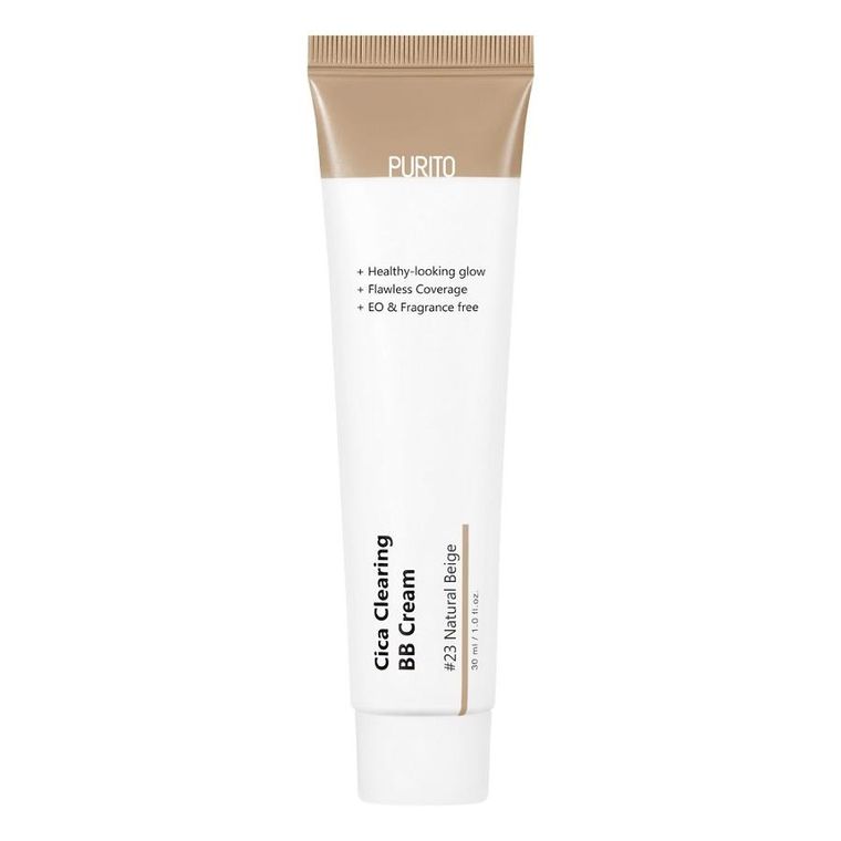 Purito, Cica Clearing BB Cream, regenerujący krem BB z wąkrotą azjatycką, #23 Natural Beige, 30 ml
