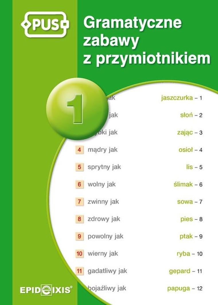 PUS. Gramatyczne zabawy z przymiotnikiem 1