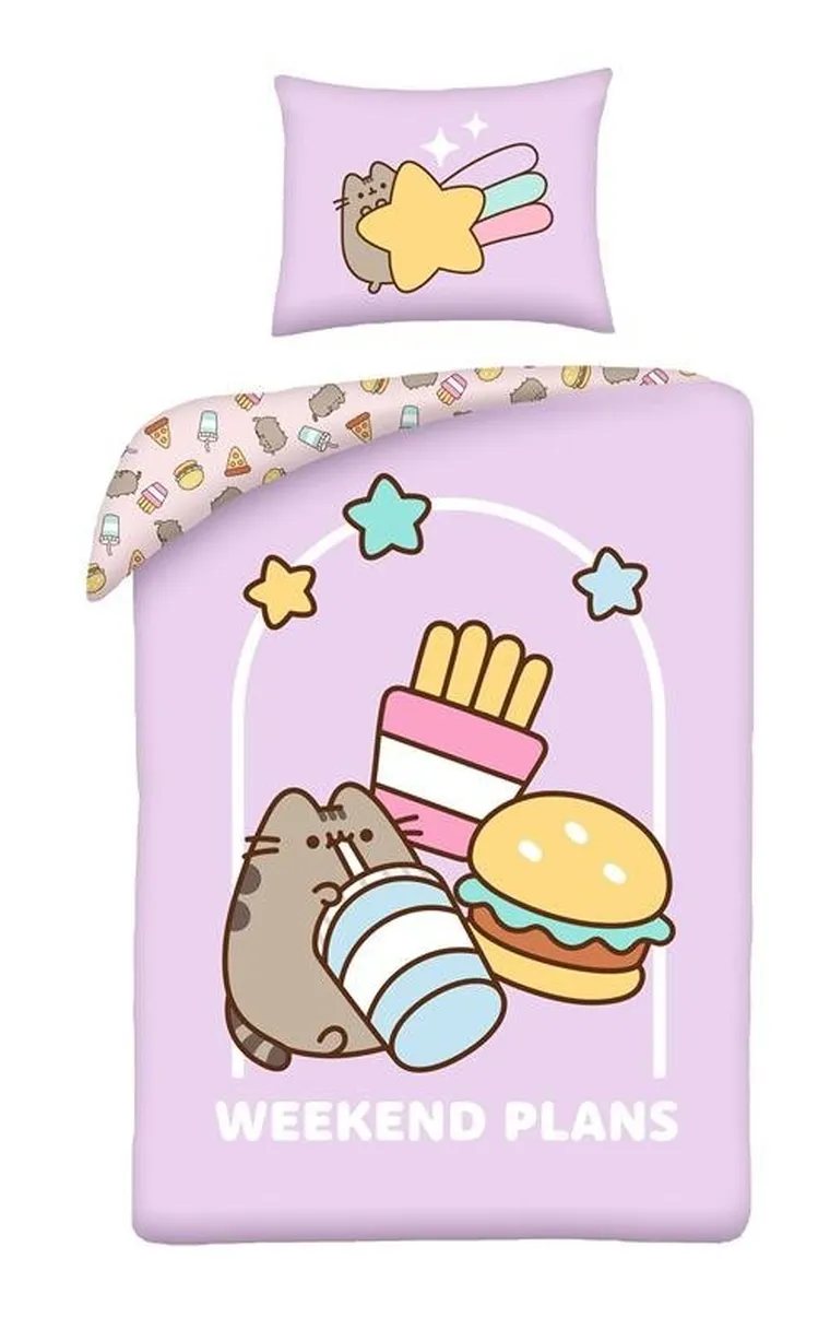 Pusheen, 2-częściowy komplet pościeli, 140-200 cm