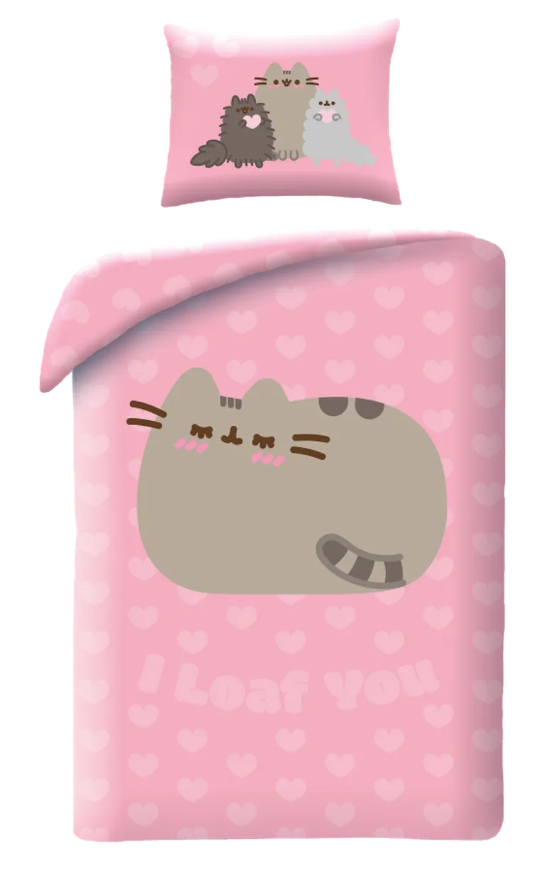 Pusheen, 2-częściowy komplet pościeli, 140-200 cm