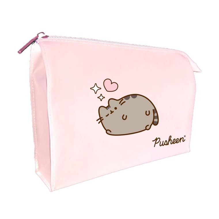 Pusheen, kosmetyczka, silikonowa, różowa