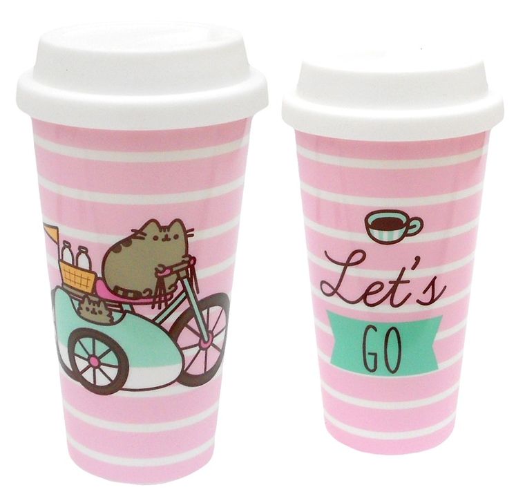 Pusheen, kubek podróżny, plastikowy, 275 cm