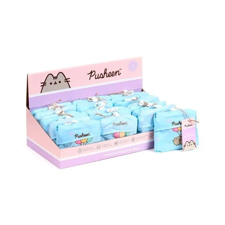 Pusheen, składana torba na zakupy, balony