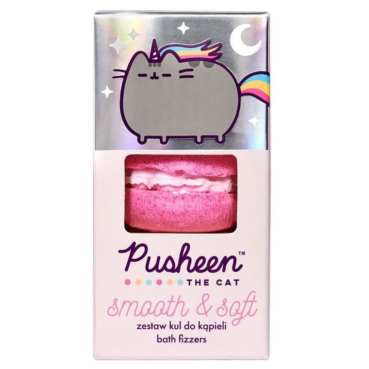 Pusheen, Smooth & Soft Bath Fizzers, kule do kąpieli, 3-50g