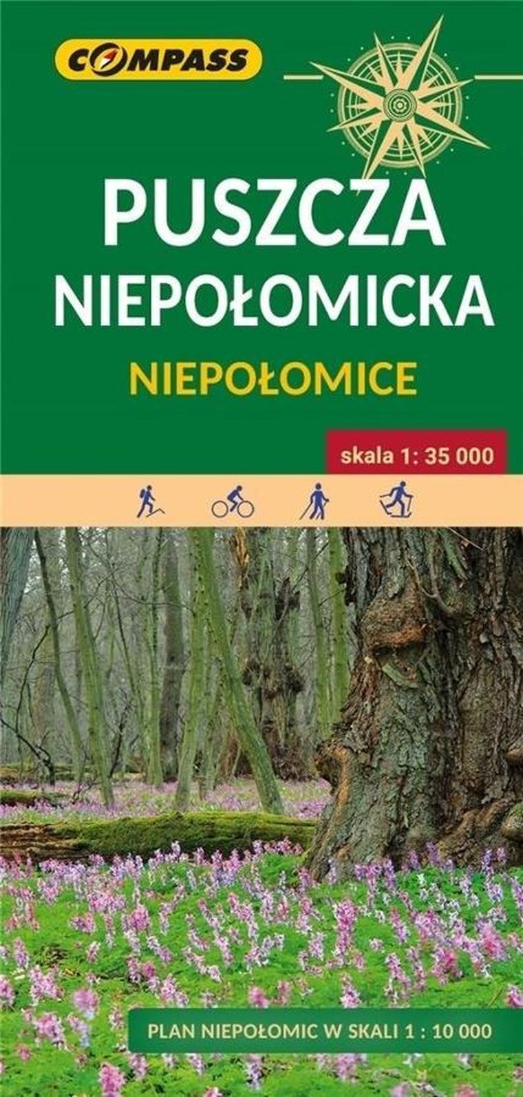 Puszcza Niepołomicka. Mapa 1:35 000