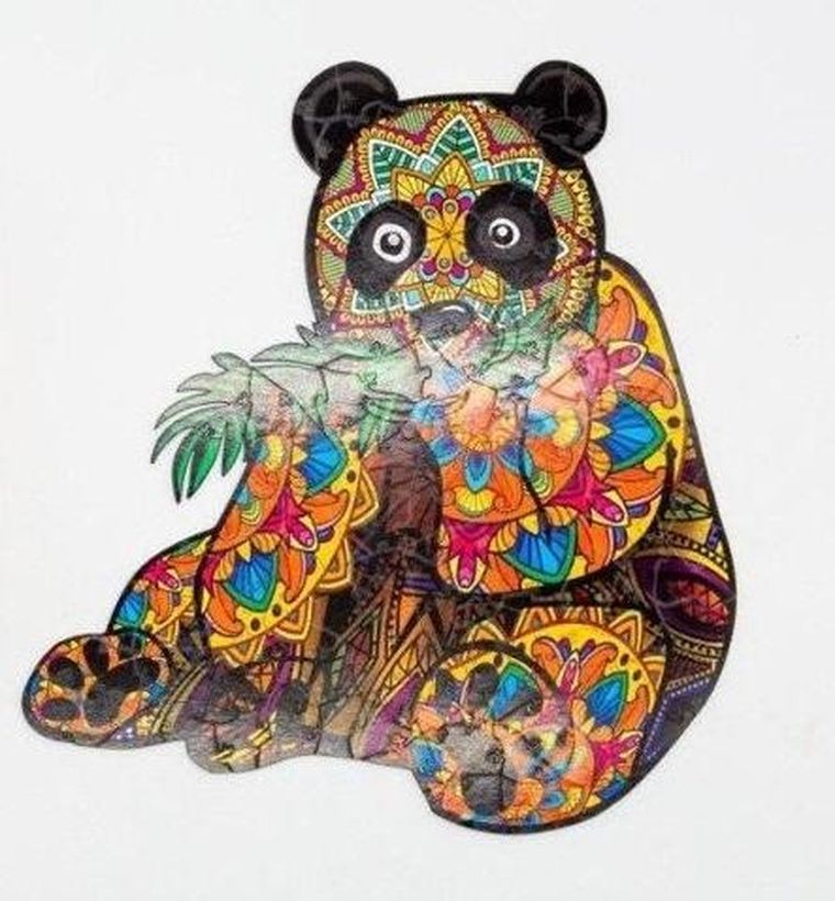 PuzzleOK, Kung Fu Panda, puzzle drewniane, eko, A4, 65 elementów