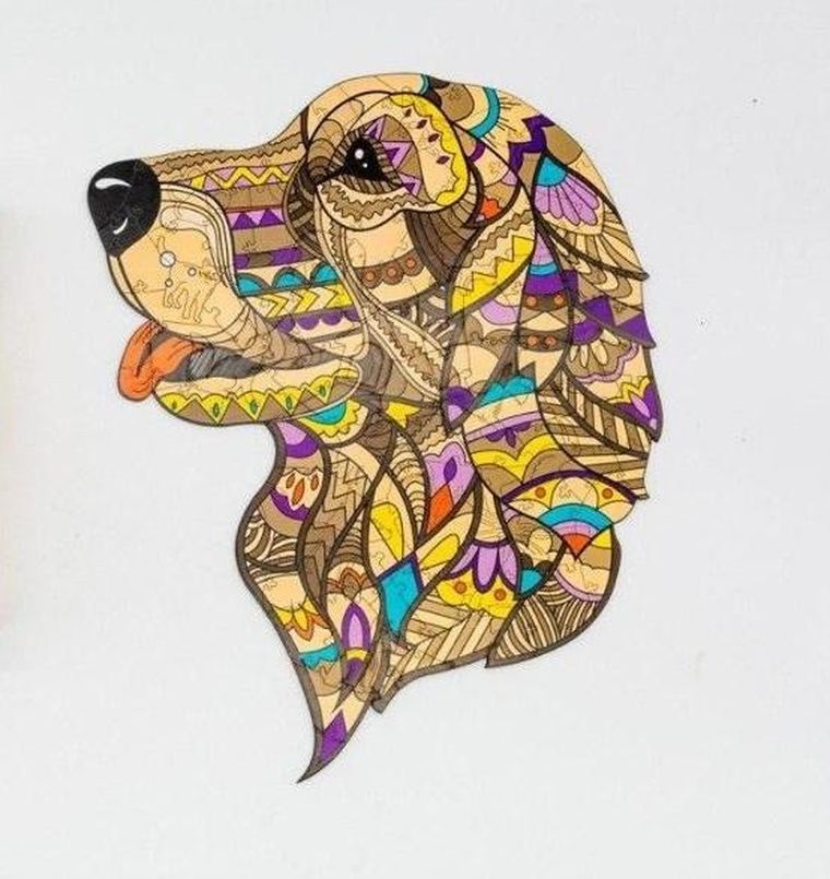 PuzzleOK, Wierny Sirko, puzzle drewniane, eko, A4, 67 elementów