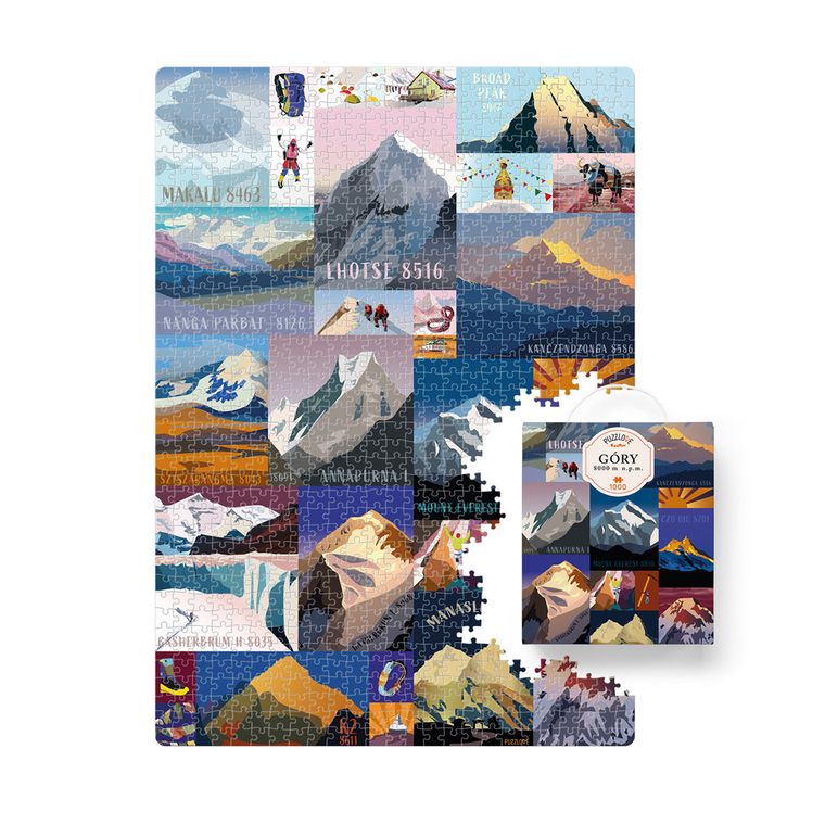 Puzzlove, Czuczu, Góry 8000 m n.p.m., puzzle, 1000 elementów