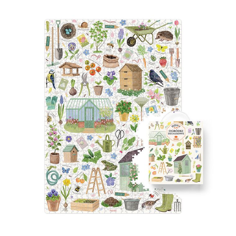 Puzzlove, CzuCzu, Ogródki działkowe, puzzle, 1000 elementów
