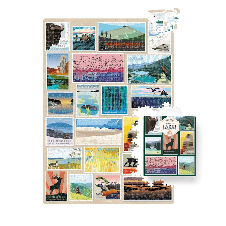 Puzzlove, CzuCzu, Polskie Parki narodowe, puzzle, 1000 elementów