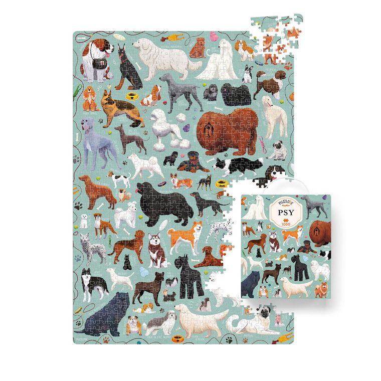 Puzzlove, CzuCzu, Psy, puzzle, 1000 elementów
