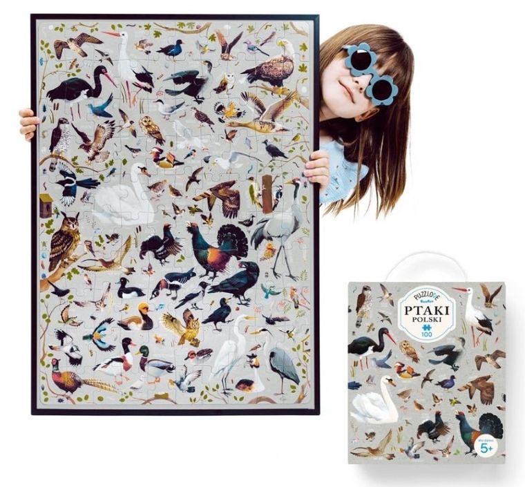 Puzzlove, CzuCzu, Ptaki, puzzle, 100 elementów