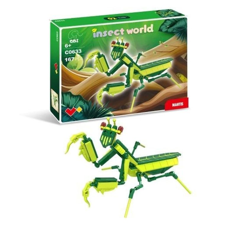QBI, Insekty, Modliszka, klocki konstrukcyjne, 167 elementów