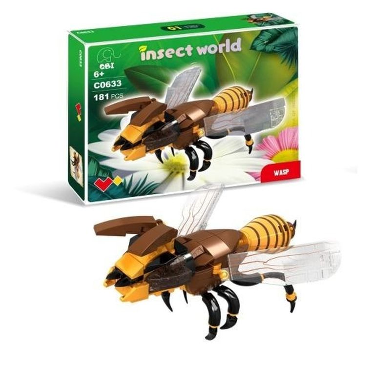 QBI, Insekty, Osa, klocki konstrukcyjne, 181 elementów
