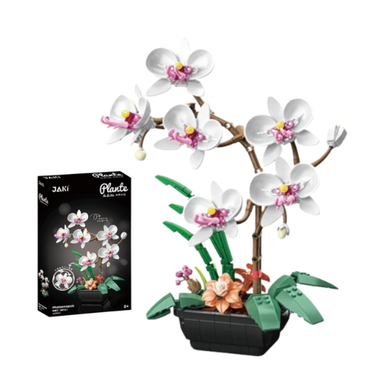 QBI, Orchidea biała, klocki konstrukcyjne, 581 elementów