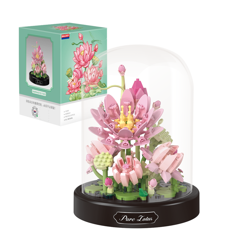 QBI, Otwarty Kwiat Lotosu, klocki konstrukcyjne, 389 elementów