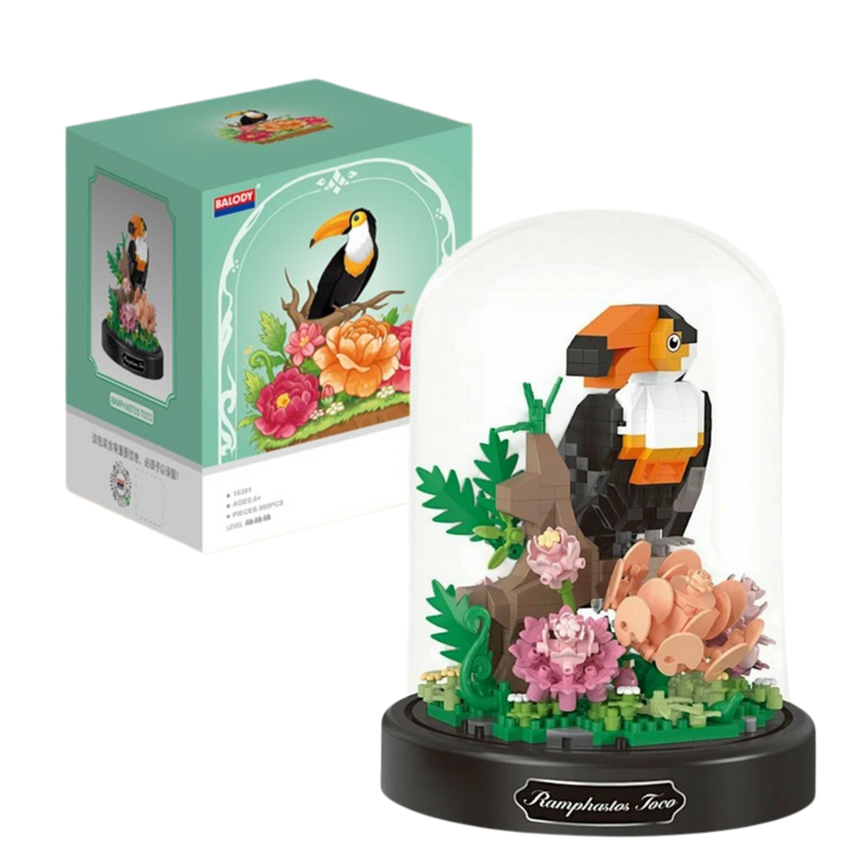 QBI, Uroczy Tukan, klocki konstrukcyjne, 600 elementów