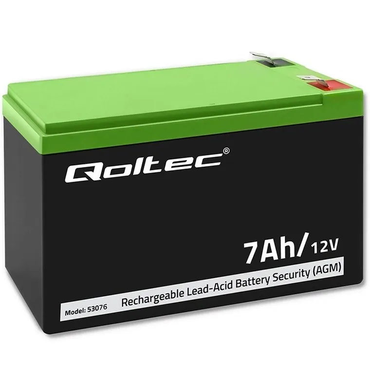 Qoltec, akumulator AGM, 12V, 7AH, max. 105A