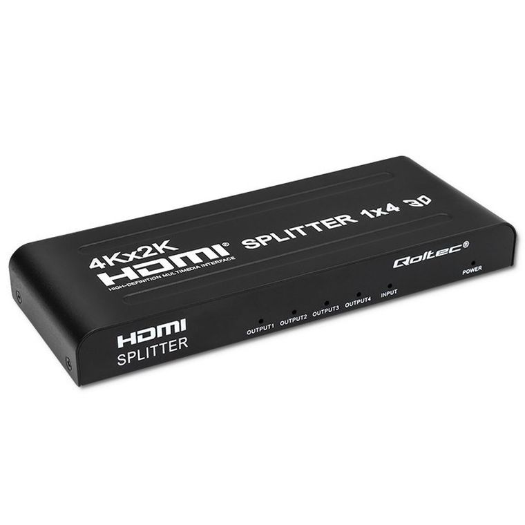 Qoltec, rozdzielacz, 4xHDMI, 4KX2K, 3.4gb/s