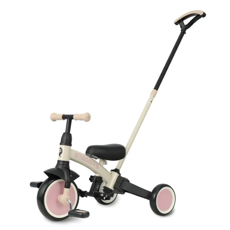 Qplay, Stager, rowerek 3-kołowy 3w1, Pink