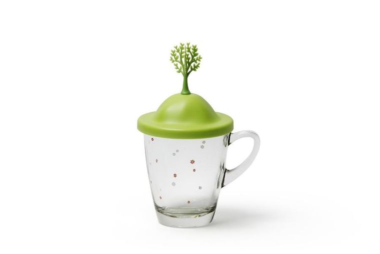 Qualy, Spring, kubek z pokrywką, zielony