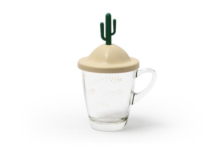 Qualy, Summer, kubek z pokrywką, beżowy