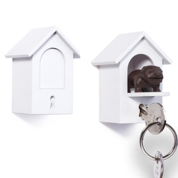 Qualy, Watch dog, uchwyt na klucze, brązowy, 10194-BN