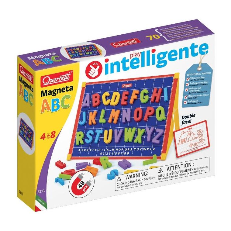 Quercetti, Magnetino, tablica z literkami dużymi