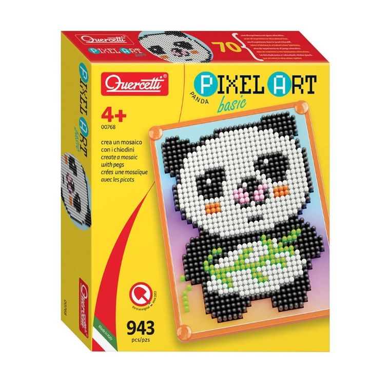 Quercetti, Pixel Art Basic, mozaika, Panda