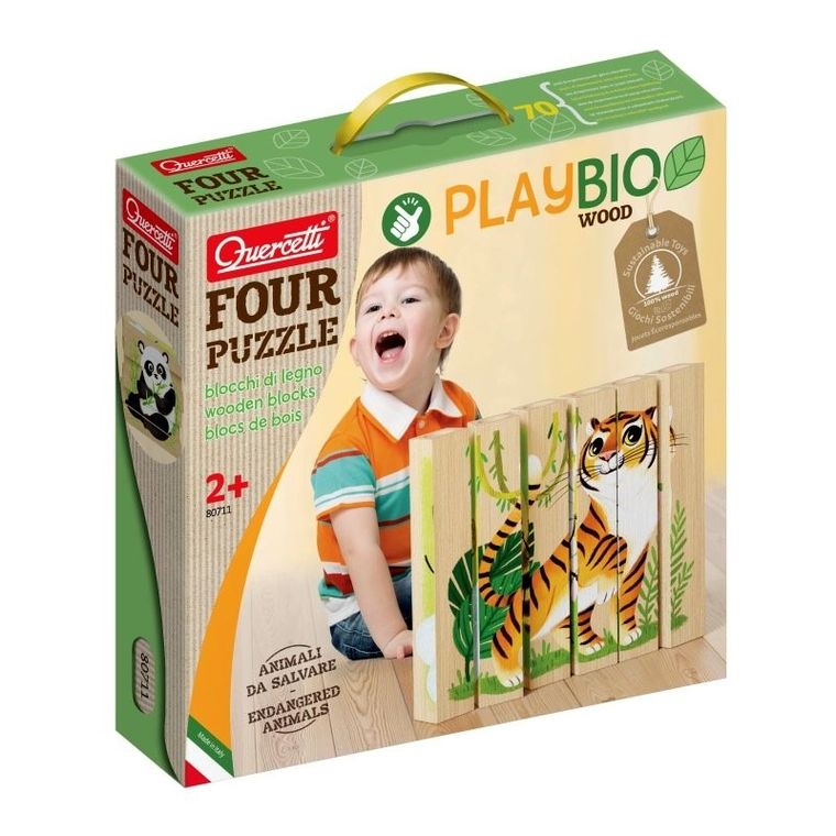 Quercetti, Playbio, Dzikie zwierzęta, klocki