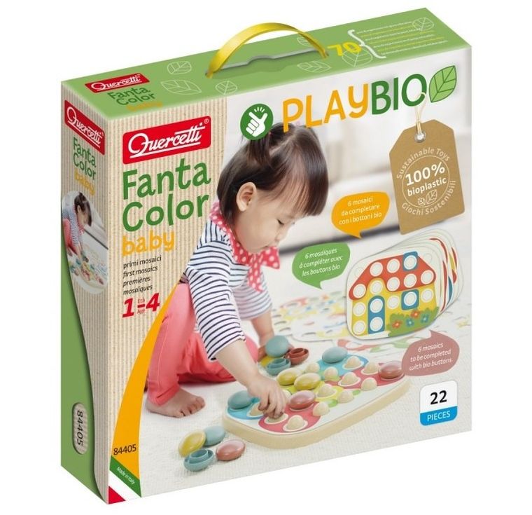 Quercetti, Playbio Fantacolor baby, układanka
