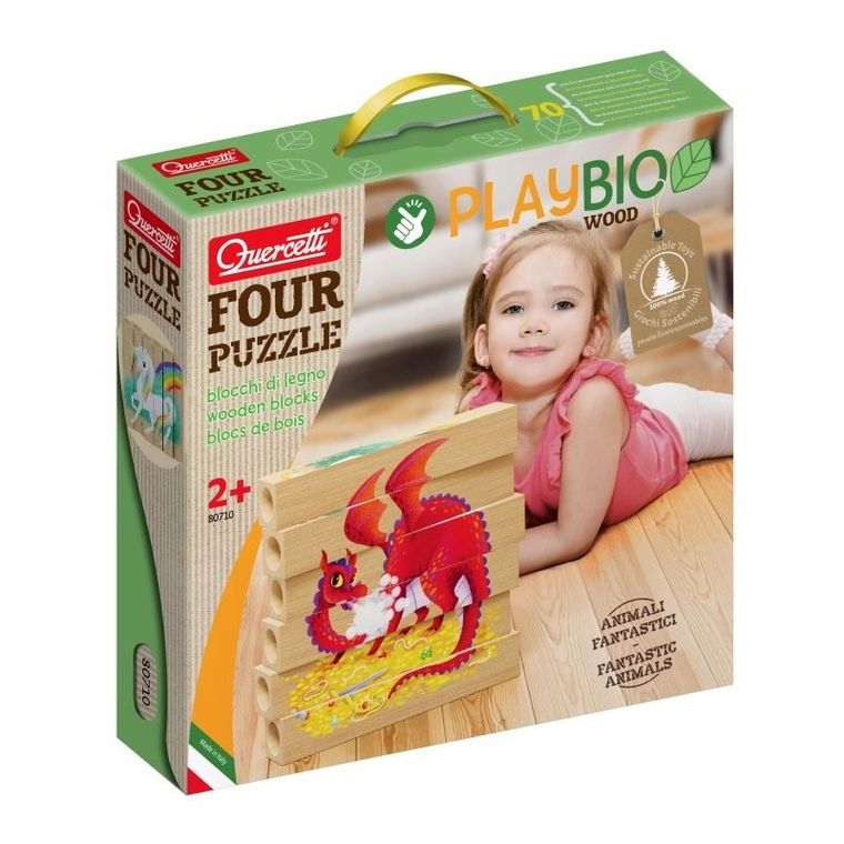 Quercetti, Playbio, Fantastyczne zwierzęta, klocki