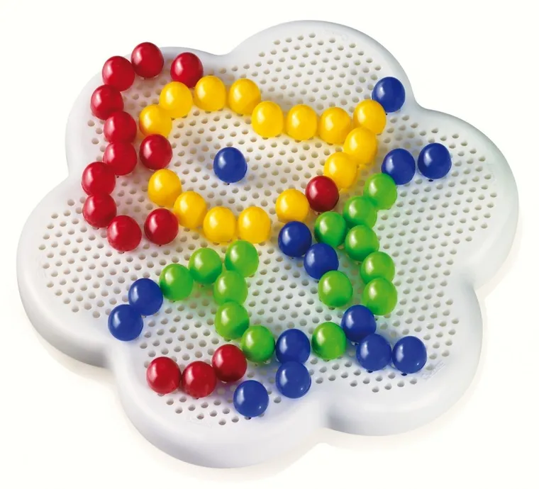 Quercetti, Zestaw kreatywny, Mozaika Fantacolor Daisy Basic, Myszka, 100 elementów, Ø-10