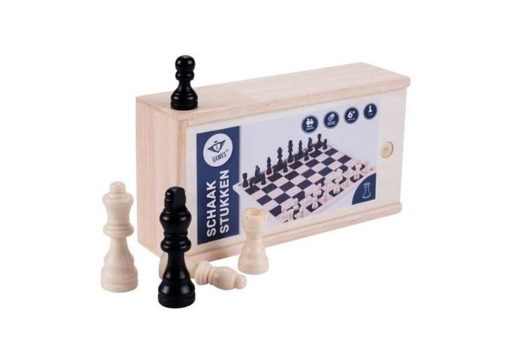 Quint, drewniane figury szachowe