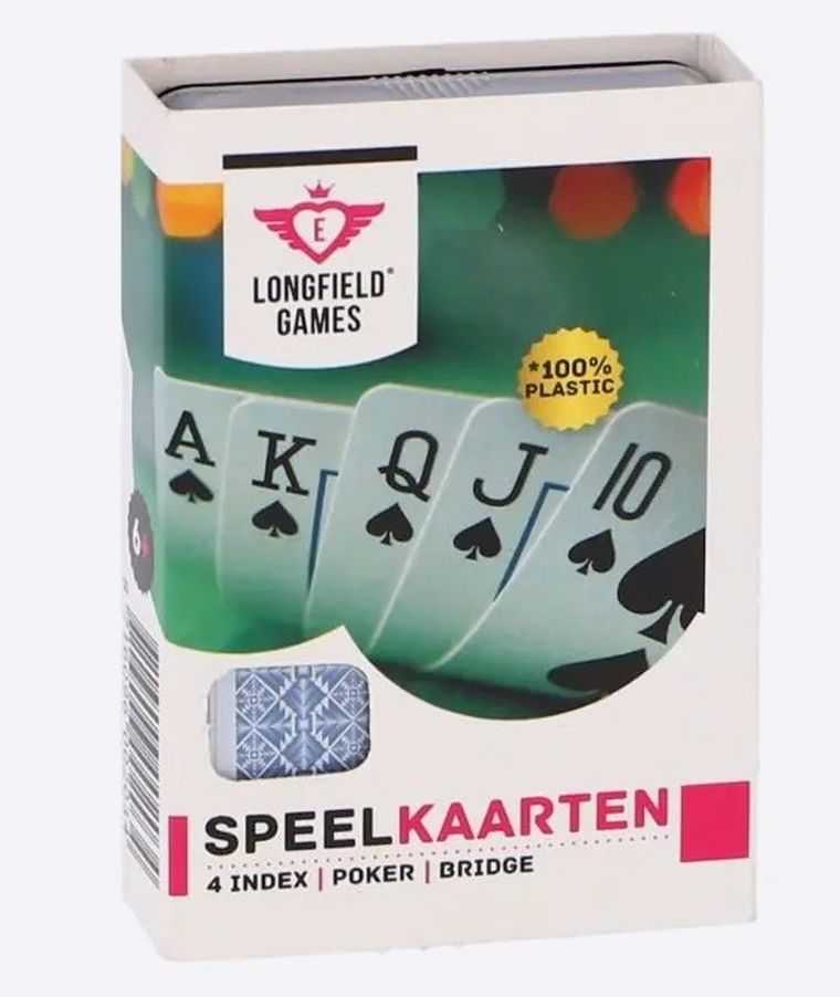 Quint, plastikowe karty do gry, 4 indexy