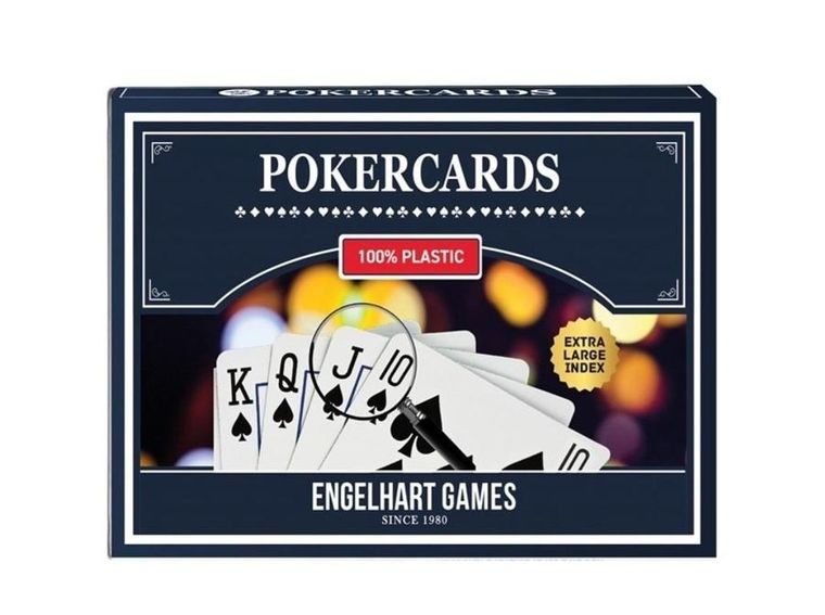 Quint, plastikowe karty do pokera jumbo, 2 talie