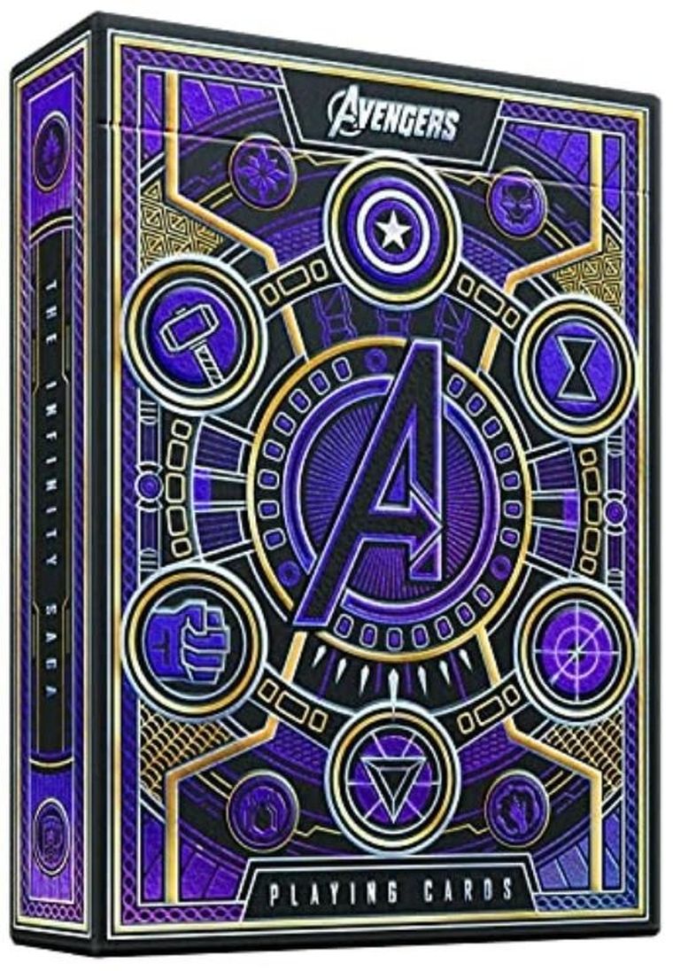 Quint, The Avengers, karty do gry, fioletowe