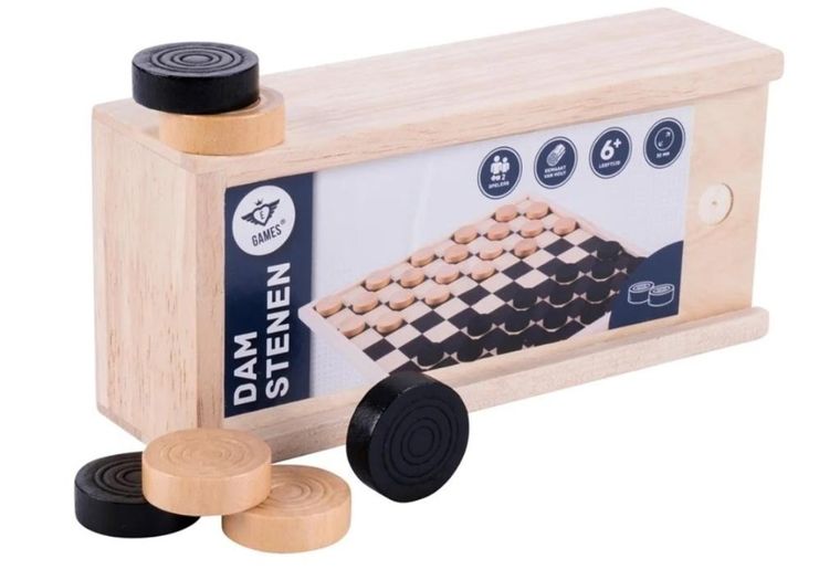 Quint, Warcaby drewniane, gra logiczna, wersja podróżna