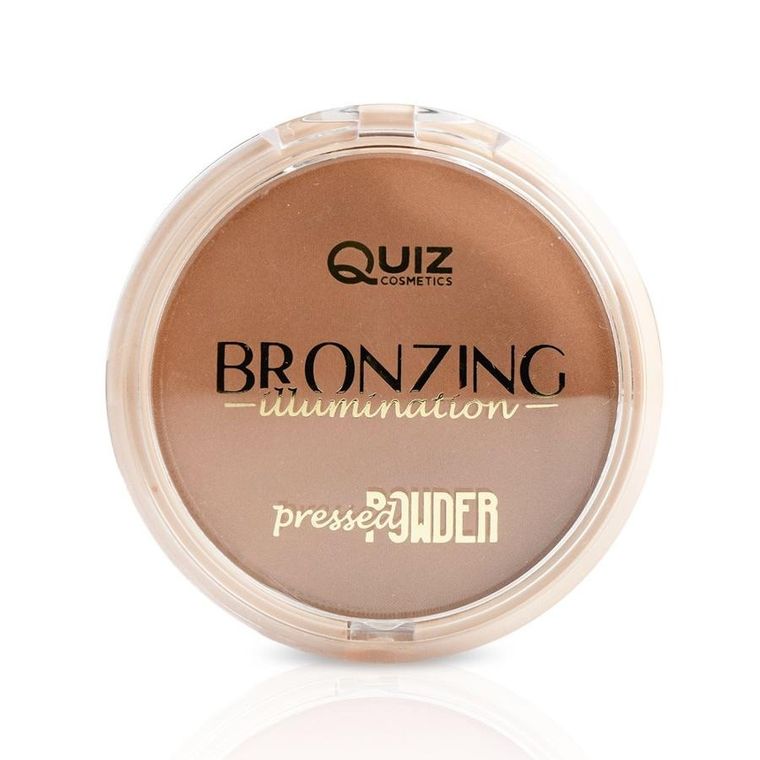 Quiz Cosmetics, Bronzing Ilumination Powder, puder brązujący wzbogacony witaminą E, N°02, 10g