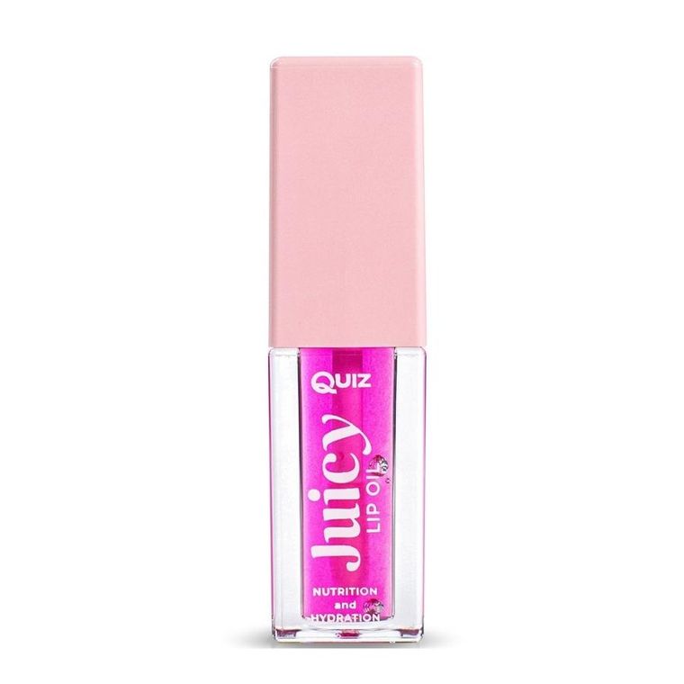 Quiz Cosmetics, Juicy Lip Oil, wegański olejek do ust, Bright Rose, 5 ml