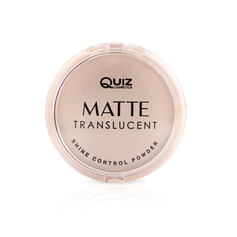 Quiz Cosmetics, Matte Translucent Powder, transparentny puder matujący, N°01, 10g