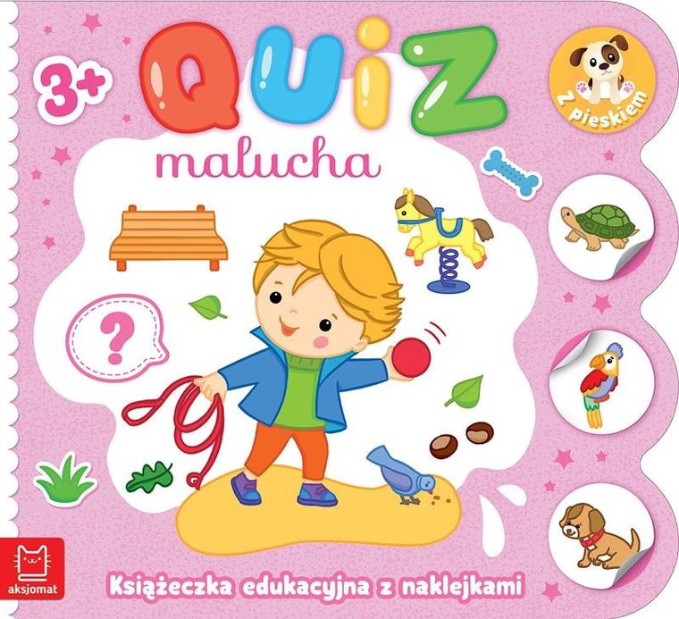 Quiz malucha. Książeczka edukacyjna z naklejkami