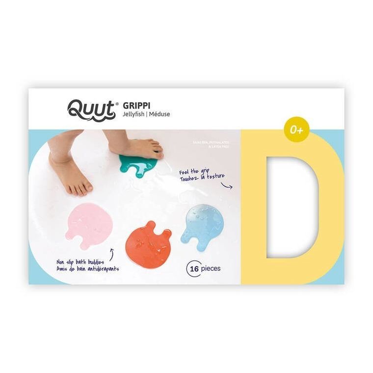 Quut, Grippi, Jellyfish, antypoślizgowe przyssawki meduzy do wanny, 16 szt.