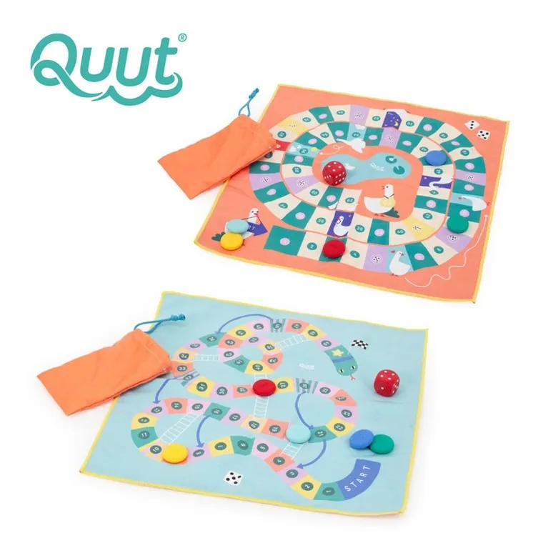Quut, Travel Game, Węże i Drabiny oraz Gra w Gęsi, wodoodporny zestaw gier podróżnych 2w1