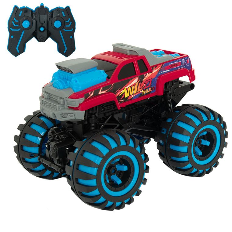 Race Xtreme, Wild Truck, samochód terenowy ze świecącymi kołami, pojazd zdalnie sterowany, 1:12