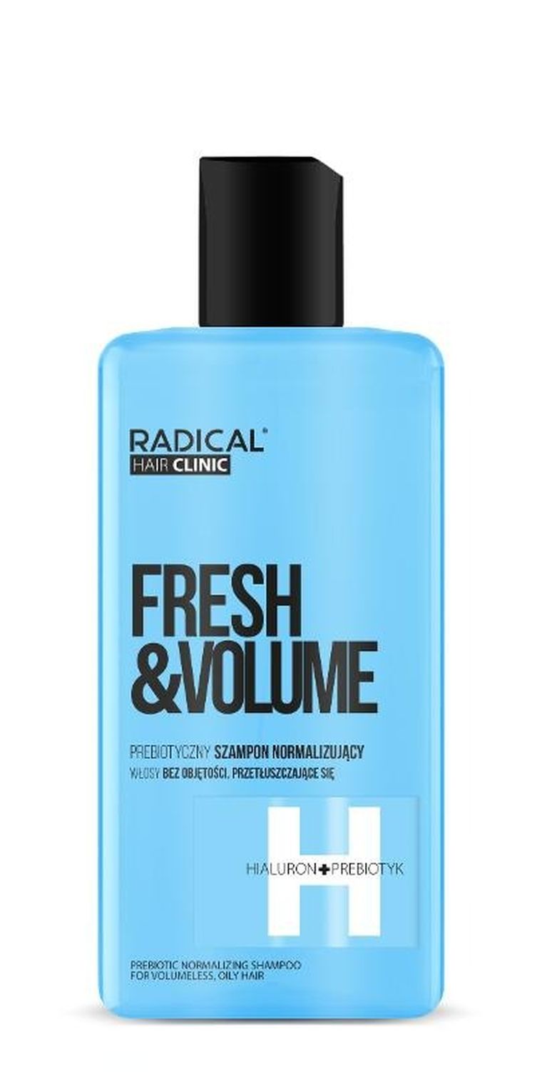 Radical, Hair Clinic Fresh & Volume, prebiotyczny szampon normalizujący do włosów bez objętości i przetłuszczających się, 300 ml