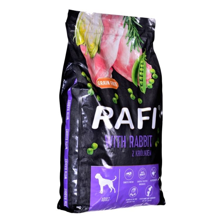 Rafi, karma sucha dla psa z królikiem, 10 kg